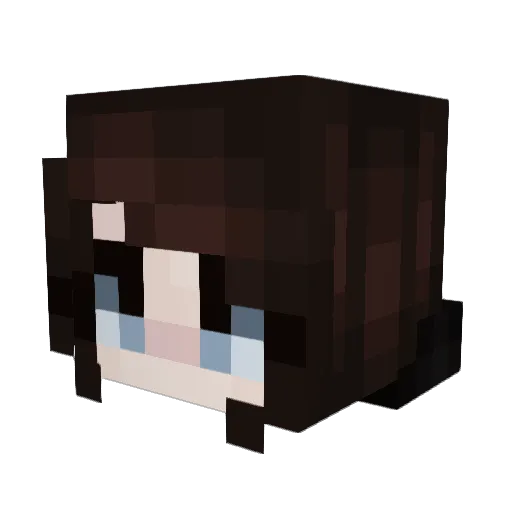 nosfos Minecraft avatar head, 3D render