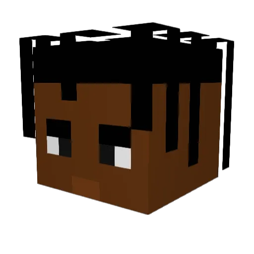 nosh3 Minecraft avatar head, 3D render