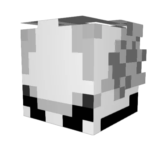 noshowyu Minecraft avatar head, 3D render