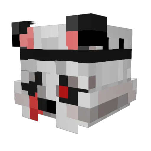 nosoykenji Minecraft avatar head, 3D render