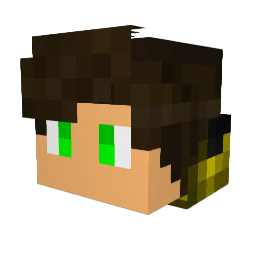 nospe12 Minecraft avatar head, 3D render