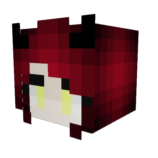 nospheratus Minecraft avatar head, 3D render