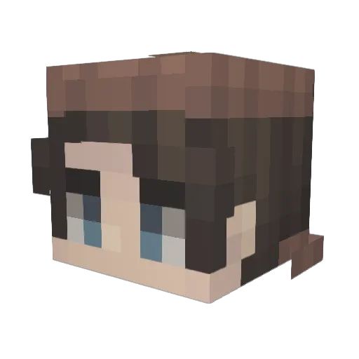 nospurratu Minecraft avatar head, 3D render