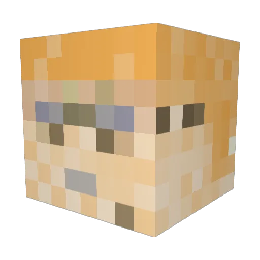 nossebro Minecraft avatar head, 3D render