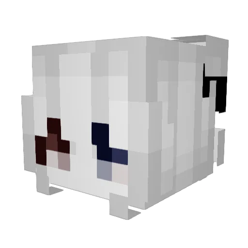 nosselol Minecraft avatar head, 3D render