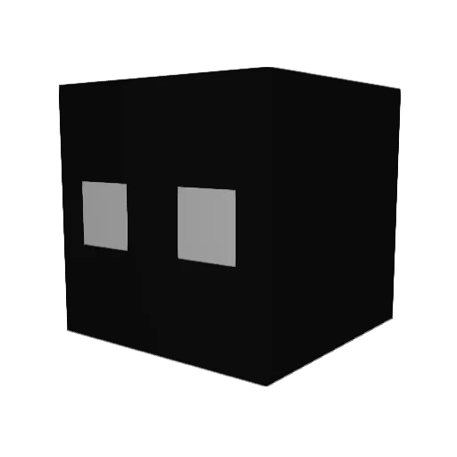 nosybleeder Minecraft avatar head, 3D render