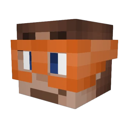 nosyliam Minecraft avatar head, 3D render