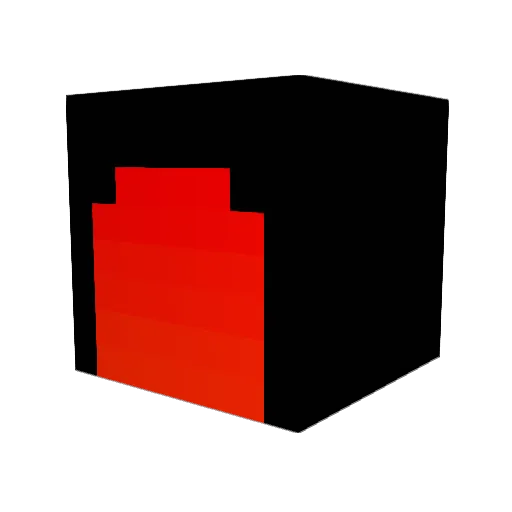 not3433 Minecraft avatar head, 3D render