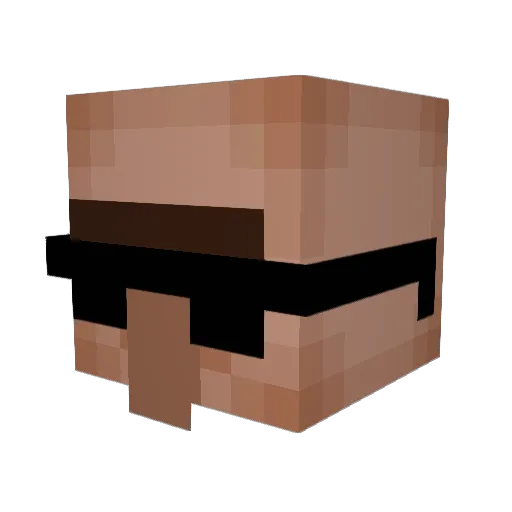 not4free Minecraft avatar head, 3D render