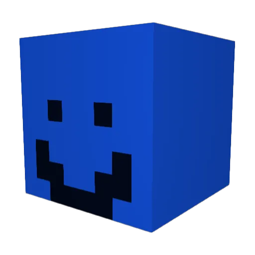 not676767 Minecraft avatar head, 3D render