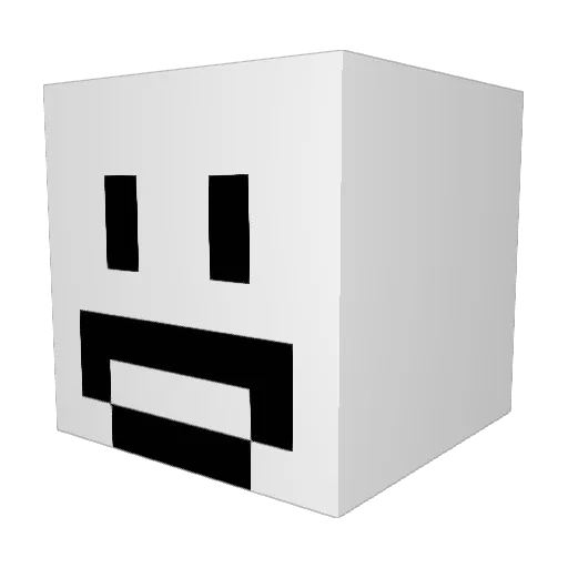 not8ad8_ Minecraft avatar head, 3D render