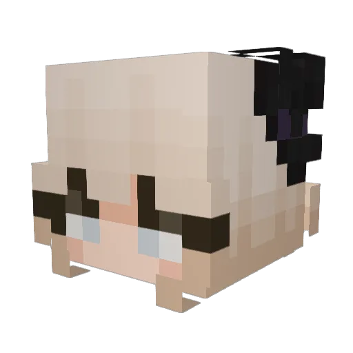 notAve Minecraft avatar head, 3D render