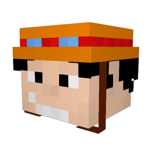 notBATMAN Minecraft avatar head, 3D render