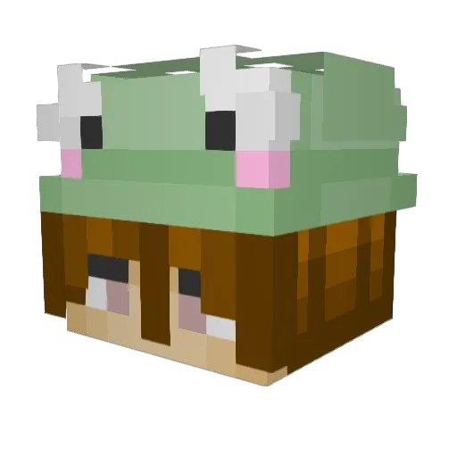 notBoom Minecraft avatar head, 3D render