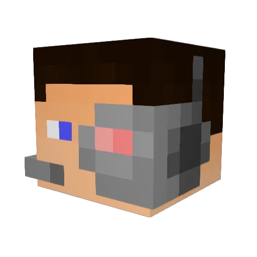 notConnorLinfoot Minecraft avatar head, 3D render
