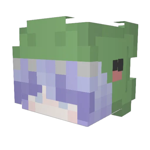 notDinoKhoa Minecraft avatar head, 3D render