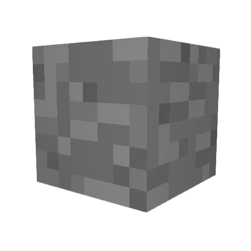 notGRO Minecraft avatar head, 3D render