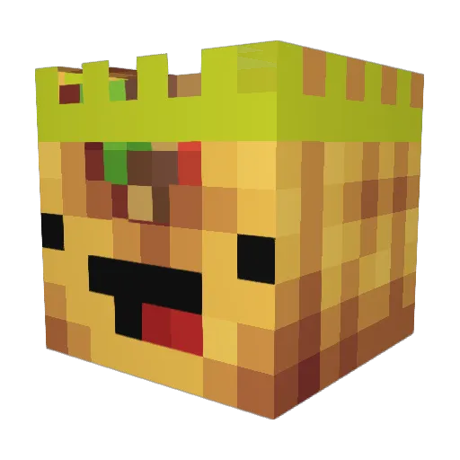 notGame_over Minecraft avatar head, 3D render