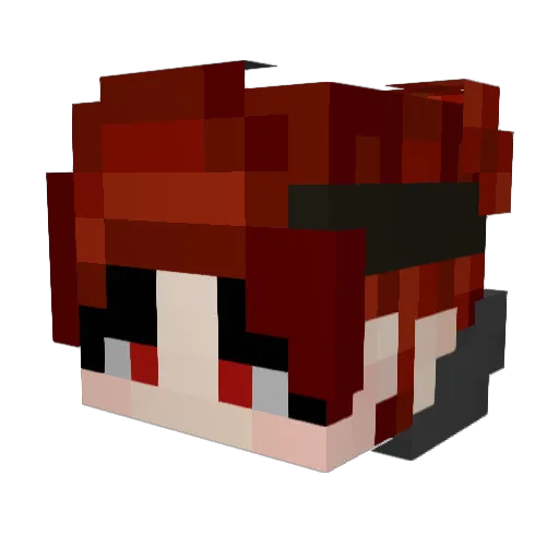 notJ1NX Minecraft avatar head, 3D render