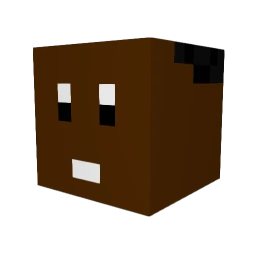 notJahad Minecraft avatar head, 3D render