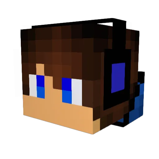 notKrim Minecraft avatar head, 3D render