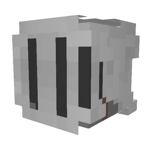 notMZR Minecraft avatar head, 3D render