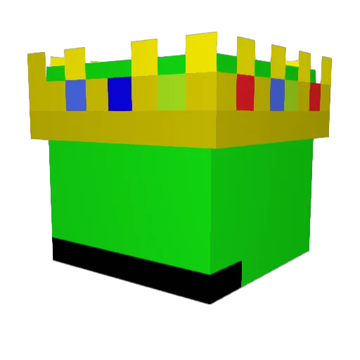 notQlug Minecraft avatar head, 3D render