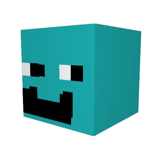 notStani Minecraft avatar head, 3D render