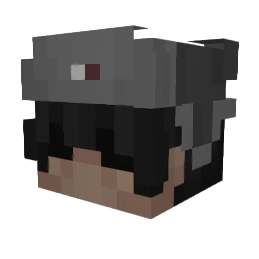 notTespu Minecraft avatar head, 3D render