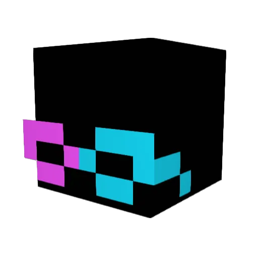 notVentex Minecraft avatar head, 3D render