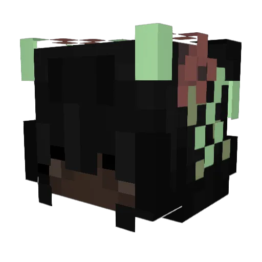 notXD Minecraft avatar head, 3D render