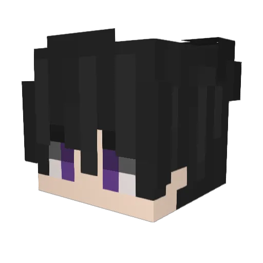 notXavo Minecraft avatar head, 3D render