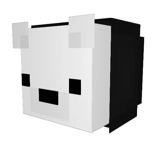 notZessty Minecraft avatar head, 3D render