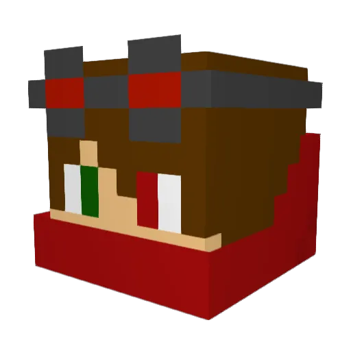 not_Aeon Minecraft avatar head, 3D render
