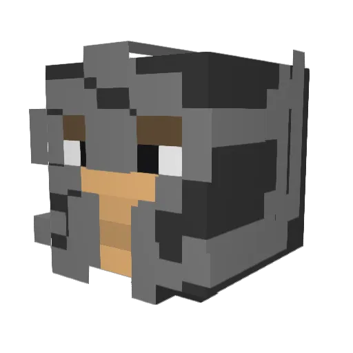 not_Krashed Minecraft avatar head, 3D render