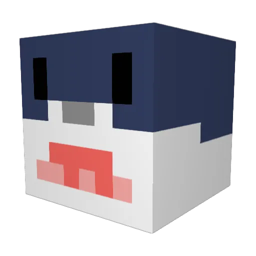 not_andrea_ Minecraft avatar head, 3D render