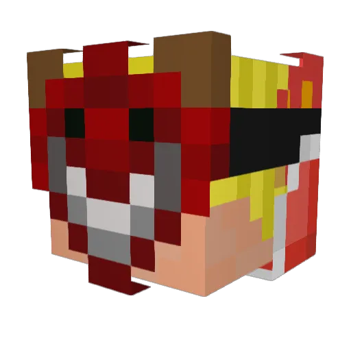 not_go0d Minecraft avatar head, 3D render