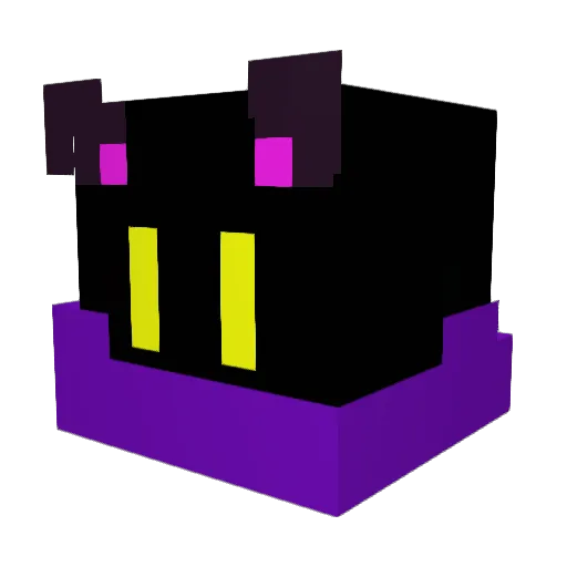 not_h_ Minecraft avatar head, 3D render