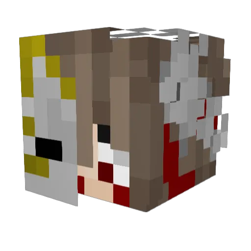 not_kait Minecraft avatar head, 3D render