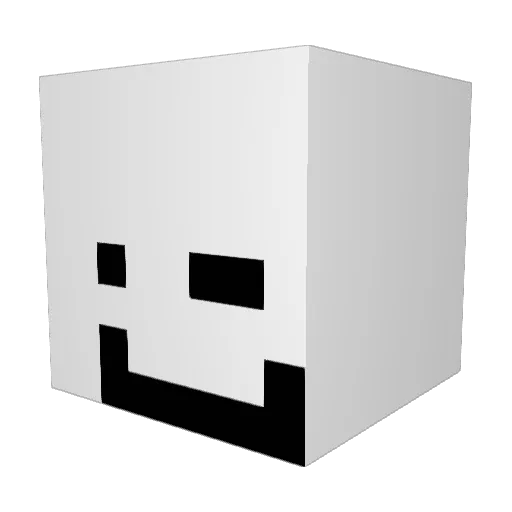 not_m7thic Minecraft avatar head, 3D render