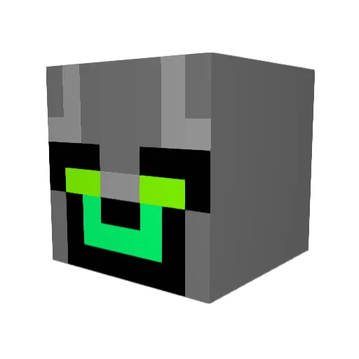 not_me_000 Minecraft avatar head, 3D render