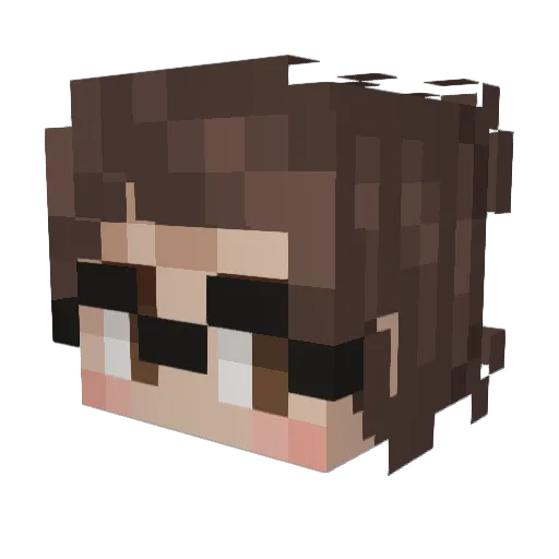 not_nathxn Minecraft avatar head, 3D render
