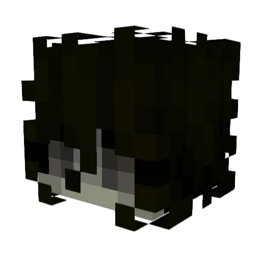 not_twisty Minecraft avatar head, 3D render