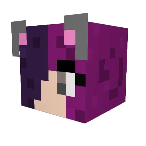 not_unoriginal Minecraft avatar head, 3D render