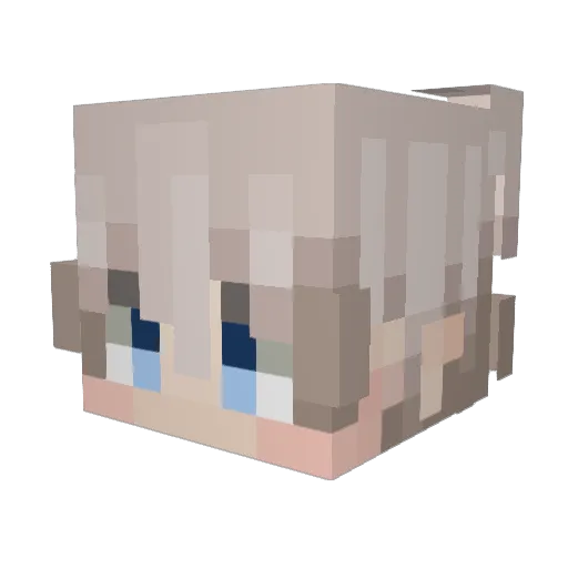 notactuallyxavi Minecraft avatar head, 3D render