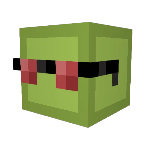 notag1psy Minecraft avatar head, 3D render