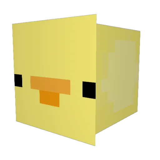 notagirl42069 Minecraft avatar head, 3D render