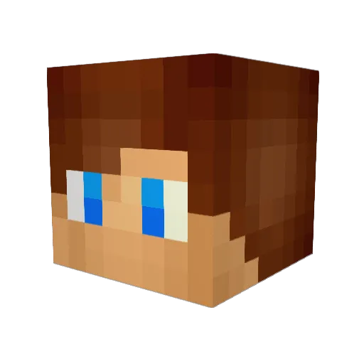 notah Minecraft avatar head, 3D render