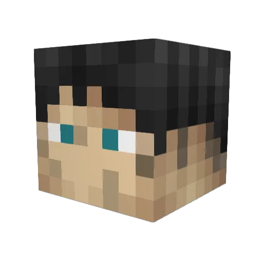 notahumbleboy Minecraft avatar head, 3D render