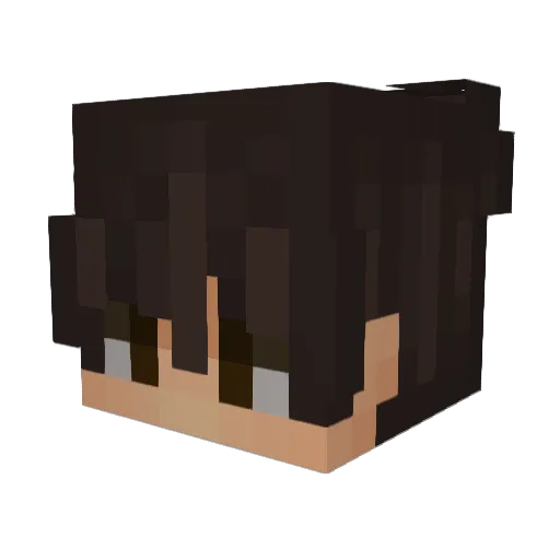 notakee Minecraft avatar head, 3D render
